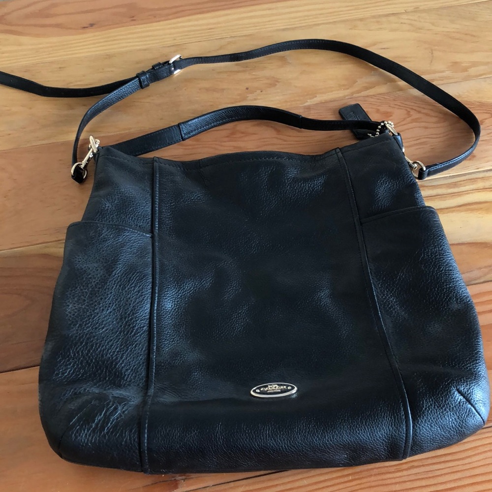 Large leather Coach bag